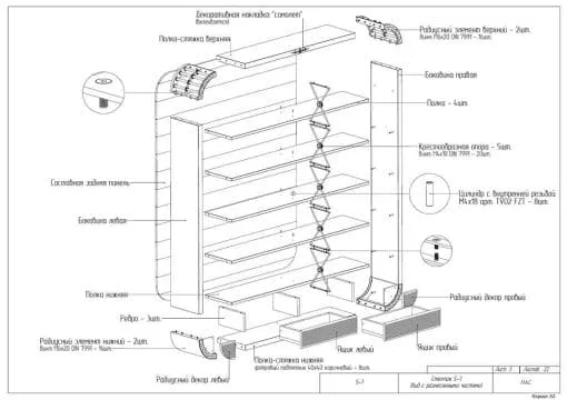 Схема сборки мебели 
